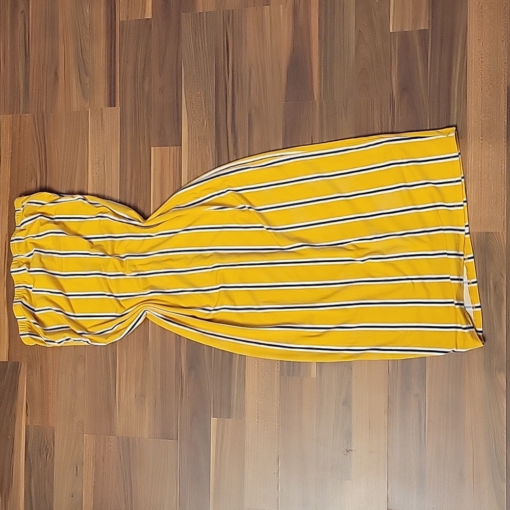 Women Misses Petite Tube-Top Midi Pullover Dress